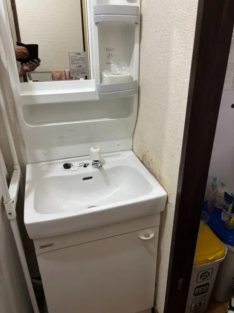 洗面化粧台交換工事